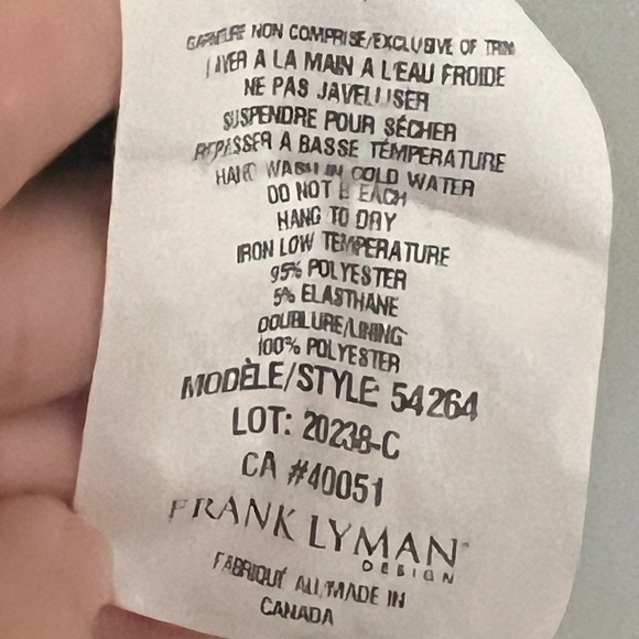 EUC Frank Lyman Design Abstract Stretch Knit Cocktail Dress Size 8 - Picture 12 of 12